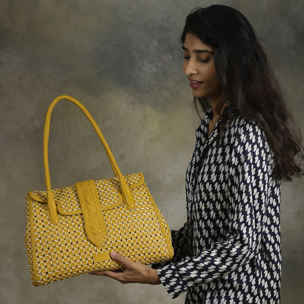 CA 1508 | HANDWOVEN MOULINET | MUSTARD - Calonge